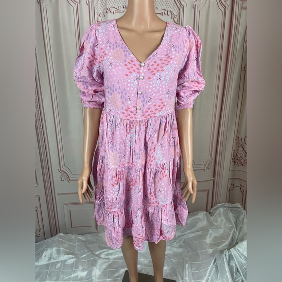 Disney Park Frozen Pink Dress For Adult Olaf Figured Size Small WDW NEW Ana Elsa - Picture 13 of 16